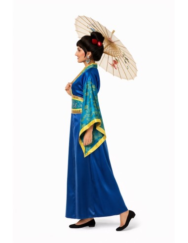 Costume Geisha Blu Taglia M | Costumi Adulti Il Re del Carnevale